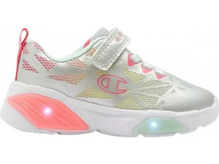 Champion Παιδικά Sneakers με Φωτάκια Μπεζ Χρυσά Κοραλί S33235-EM009