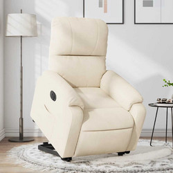 vidaXL Πολυθρόνα Relax με Υποπόδιο Ανακλινόμενη Μπεζ 3204948