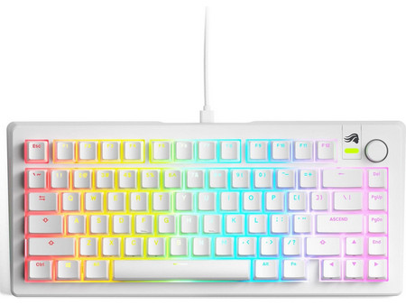 Glorious GMMK 3 Μηχανικό Gaming Πληκτρολόγιο TenKeyLess με Glorious Fox Διακόπτες RGB White