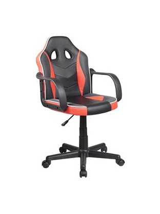 Καρέκλα Gaming Δερματίνης Μαύρη Κόκκινη 1194811