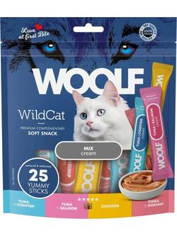 Woolf Wildcat Soft Snack Cream Mix 25x14gr