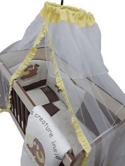 Beboulino Mammouth Σετ Λίκνου Brown/Yellow 8τμχ