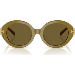 Tory Burch TY7210U 201073 Γυναικεία Γυαλιά Ηλίου Στρογγυλά Κοκάλινα Πράσινα με Πράσινο Φακό