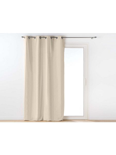 Douceur d'interieur Κουρτίνα Παραθύρου με Τρουκς 135x260 Twily Μπεζ