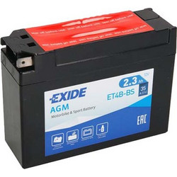 Exide Μπαταρία Μοτοσυκλέτας YT4B-BS 35A 2.3Ah
