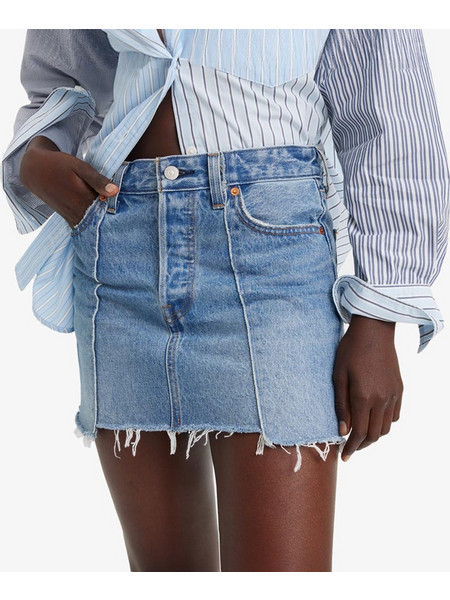 Levi's Recrafted Icon Μίνι Φούστα Τζιν Ψηλόμεση Μπλε A7522-0000