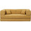 Nextdeco Τριθέσιος Καναπές Κρεβάτι Κίτρινος 200x100x75cm 36300-02