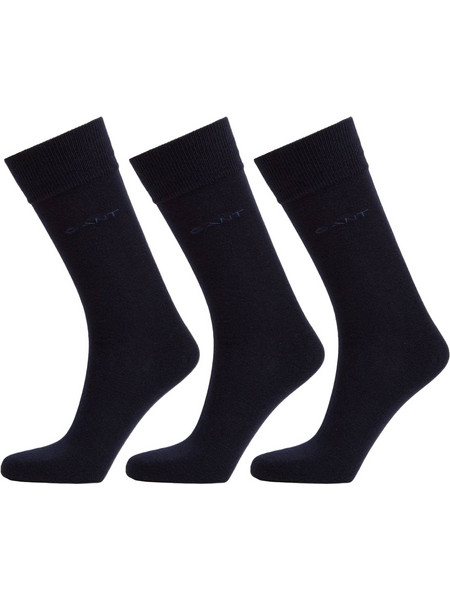 Gant Ανδρικές Κάλτσες Ψηλές Navy Μπλε 3Pack 3G9960256-410