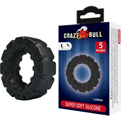 Crazy Bull Laiden Silicone Ring Ελαστικό Δαχτυλίδι Πέους Σιλικόνης Μαύρο