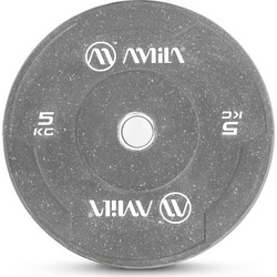 Amila Color Δίσκος Ολυμπιακού Τύπου Bumper 5kg Φ50mm 84846