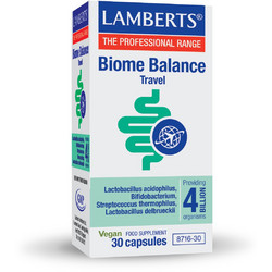 Lamberts Biome Balance Travel Προβιοτικά 30 Κάψουλες