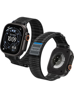 Spigen WBF0 Λουράκι Υφασμάτινο Black (Apple Watch 44 / 45 / 46 / 49mm)