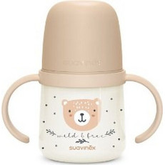 Suavinex Night & Day Wild Εκπαιδευτικό Μπουκάλι με Λαβές Brown 150ml