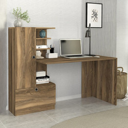 Megapap Γραφείο Ξύλινο με Βιβλιοθήκη 149.5x60x120cm GP042-0110,3