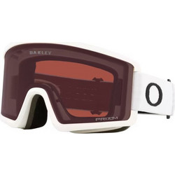 Oakley Target Line L OO7120-21 Μάσκα Σκι & Snowboard Ενηλίκων Άσπρο Ασημί Γκρι με Φιμέ Φακό Καφέ