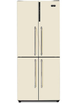 Lofra GFRBI817 Retro Ψυγείο Ντουλάπα 488lt Full No Frost Υ179.3xΠ83.3xΒ74cm Μπεζ/Chrome