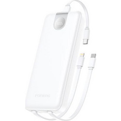 Foneng PX106 Power Bank 10000mAh 22.5W με Θύρα USB-A & Θύρα USB-C White