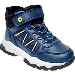 Safety Jogger Παιδικά Μποτάκια Royal Blue Μαύρα Αδιάβροχα με Σκρατς & Γούνα SJ635347