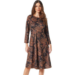 Anna Raxevsky Midi Καθημερινό Φόρεμα Floral Καφέ D25203