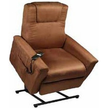 SuperOrtho Πολυθρόνα Relax με Υποπόδιο Ανακλινόμενη Δερματίνη Καφέ FR125