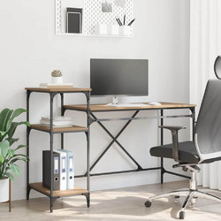 vidaXL Γραφείο Υπολογιστή Ξύλινο 135x50x90cm 881283