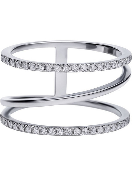 Diamonfire Γυναικείο Δαχτυλίδι Ασημί 61186310821