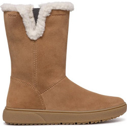 Geox Παιδικές Μπότες Καφέ Suede με Γούνα J46HYA00022C6627