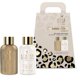 Grace Cole Cashmere, Musk & Amber Body Wash 50ml + Body Lotion 50ml