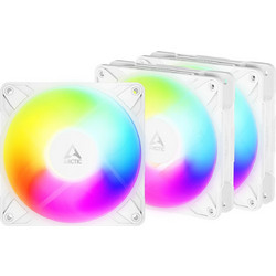 Arctic P12 Pro Reverse Case Fan 120mm ARGB με Σύνδεση 3-Pin 4-Pin PWM 3τμχ White