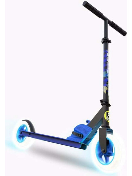 YVolution Neon Apex Αναδιπλούμενο Παιδικό Πατίνι Δίτροχο με Φωτάκια Μπλε 53. NS39B4