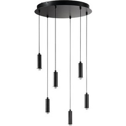 Ondaluce BASE/ Κρεμαστό Φωτιστικό Οροφής Πολύφωτο LED με Θερμό Λευκό Φως GOLF-6LUCI
