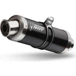 MIVV GP Τελικό Εξάτμισης για Kawasaki Z 750 '07-'12 Black Silver