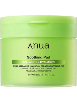 Anua Azelaic 10 Hyaluron Redness Soothing Ενυδατικά Μαντηλάκια Τόνωσης Προσώπου 90τμχ