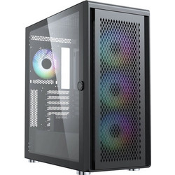 Silentware Air 100 Black Gaming Midi Tower Κουτί Υπολογιστή RGB με Πλαϊνό Παράθυρο
