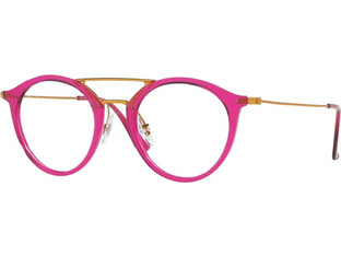 Ray-Ban RB7097 5631 Γυναικείος Σκελετός Γυαλιών Οράσεως Κοκάλινος Μεταλλικός Χρυσός Ροζ