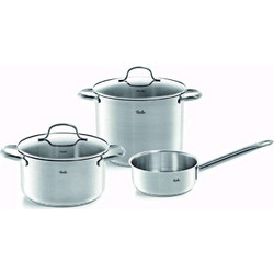 Fissler San Francisco Σετ Κατσαρόλες από Ανοξείδωτο Ατσάλι 3τμχ 040-113-03-0000