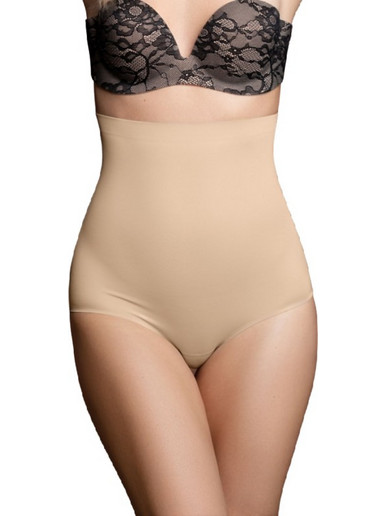 Bye Bra Κορσές Slip Σύσφιξης χωρίς Ραφές Μπεζ D-228310
