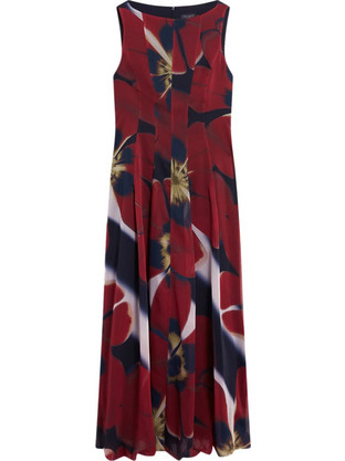 Ted Baker Laynia Midi Φόρεμα για Γάμο / Βάπτιση Floral Navy Μπλε 282437