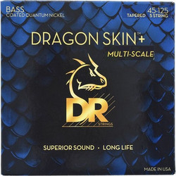 DR Strings Dragon Skin+ DBQM5-45 Σετ 5 Χορδές Ηλεκτρικού Μπάσου 45-125"
