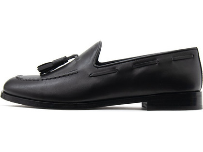 KALOGIROU Ανδρικά Μοκασίνια Loafers Δερμάτινα Μαύρα ANTONYLEA