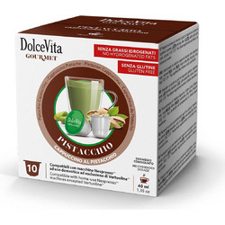 Dolce Vita Κάψουλες Διάφορα Ροφήματα Pistacchio Συμβατές με Μηχανή Nespresso 10τμχ