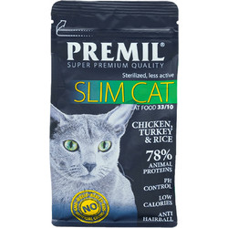 Premil Slim Adult Sterilised Grain Free with Chicken, Turkey & Rice 2kg