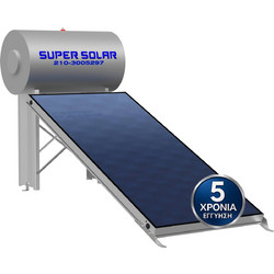 Super Solar SSGX3 Ηλιακός Θερμοσίφωνας 1lt 2m² Glass Τριπλής Ενέργειας Χαμηλού Ύψους