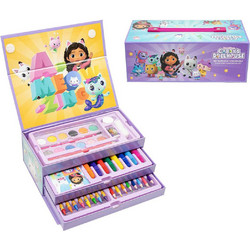 Cerda Gabby's Dollhouse Σετ Ζωγραφικής με Βαλιτσάκι 26x10x13cm 40τμχ