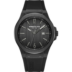 Kenneth Cole Ανδρικό Ρολόι με Μαύρο Καουτσούκ Λουράκι KCWGN0034404