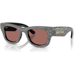 Ray-Ban RB4940BP 686585 Γυναικεία Γυαλιά Ηλίου Τετράγωνα Κοκάλινα Μαύρα με Καφέ Φακό