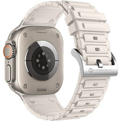 Forcell F-Design FA06 Λουράκι Σιλικόνης White (Apple Watch 38 / 40 / 41mm)