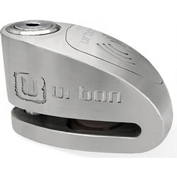 Urban UR910S Κλειδαριά Δισκόφρενου Μηχανής 10mm με Συναγερμό Inox