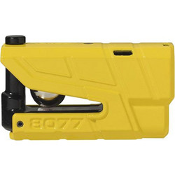 ABUS Granit Detecto X-Plus 8077 Κλειδαριά Δισκόφρενου Μηχανής 13mm με Συναγερμό Κίτρινη