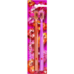 Curaprox CS 5460 Duo Love Edition 2026 Ultra Soft Οδοντόβουρτσες 2τμχ Κοραλί Ροζ